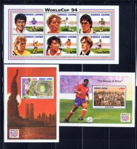 Sierra Leone 1731-33 NH 1994 World Cup set