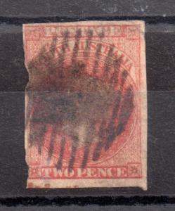 South Australia 1855 2d carmine imperf SG2 used WS8810