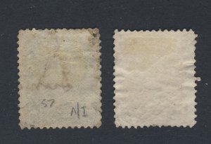 2x Canada  Large Queen Used Stamps #24-2c /VF #25-3c Fine Guide = $110.00