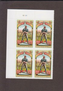US,4341,BASEBALL,2007,PLATE BLOCK,MINT NH