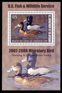 RW74b, Mint NH XF Duck Souvenir Sheet $140.00 - Stuart Katz