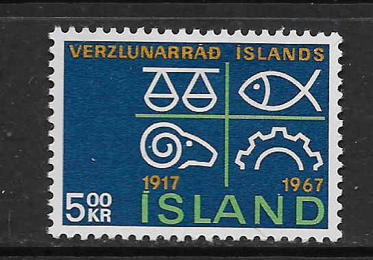 ICELAND, 392, MNH, CHAMBER OF COMMERCE