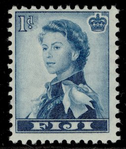 FIJI QEII SG281, 1d turquoise-blue, M MINT.