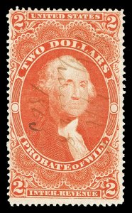 Scott R83c $2.00 Probate of Will Used Fine Cat $90