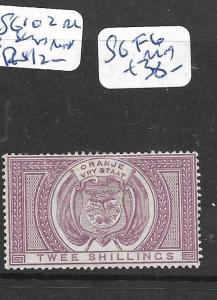 ORANGE FREE STATE  (P3105B)  POSTAL FISCAL 2/-  SG F6  MOG