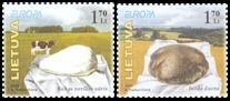 Lithuania Litauen Lituanie 2005 Europa CEPT Local gastronomy set of 2 stamps MNH