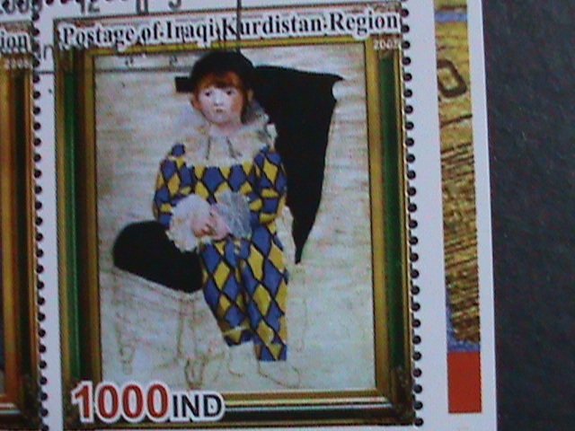​IRAQ-2005 FAMOUS PAINTER- PABLO PICASSO & HIS PAINTINGS S/S -CTO