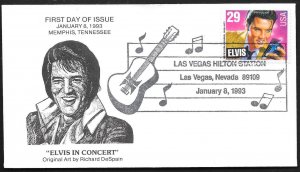 UNITED STATES FDC 29¢ Elvis 1993 Memphis Collectibles Unofficial City