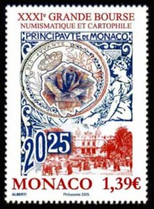 Monaco 2025 MNH Stamps Coins Postcards