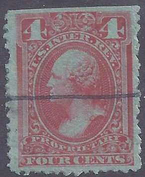 US Revenue Scott #RB15C Rare Rouletted issue used VF