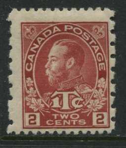 Canada 1916 2 cent + 1 cent red War Tax perf 12 by 8 mint o.g.