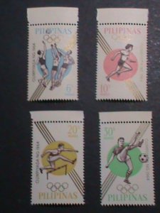 PHILIPPINES-1964-SC# 915-18TH OLYMPIC GAMES-TOKYO'64- JAPAN MNH-VERY FINE