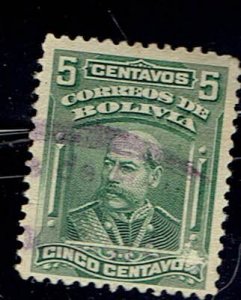 BOLIVIA SCOTT#105 1913 NARCISCO CAMPERO - USED