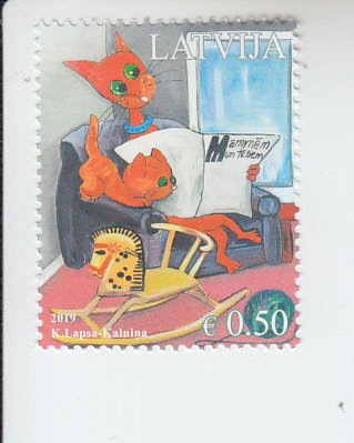 2019 Latvia Fathers Day  - Cats (Scott 1030) MNH