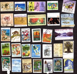 Australia, Lot of 50 used stamps, CV = $ 12.50  Lot 220360 -18