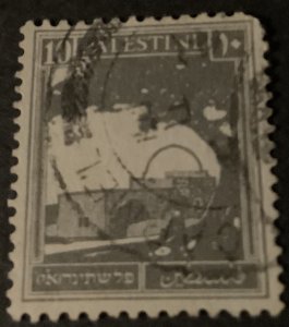 PALESTINE. BRITISH MANDATE. 10 m. Slate. SG #97. Lot of 10 stamps used