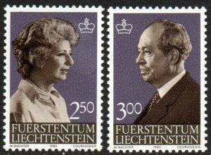 Liechtenstein Sc #767-768 MNH