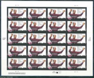 UNITED STATES SCOTT# 3839 HENRY MANCINI MNH FULL SHEET OF 20 AS SHOWN