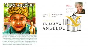 #4979 Maya Angelou Panda FDC