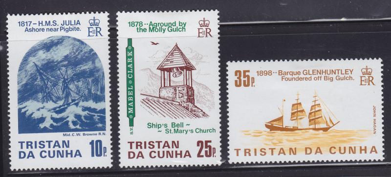 Tristan Da Cunha 368-370 Shipwrecks 1985