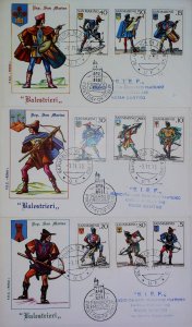 San Marino Crossbowmen Ancient Armor and Costumes 3 FDC X879-