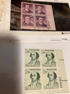2 MINT Pl Blocks 1279 NH  and 1052 VLH