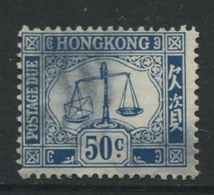 Hong Kong - Scott J12 - Postage Due Issue -1938 - FU - Single 50c Stamps