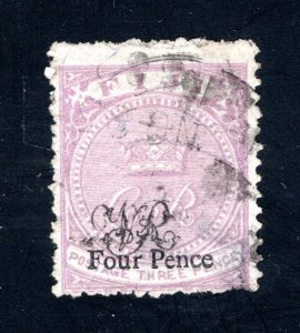 Fiji SC #38,  F/VF, Used, Thin, CV $27.50  ..... 1980007