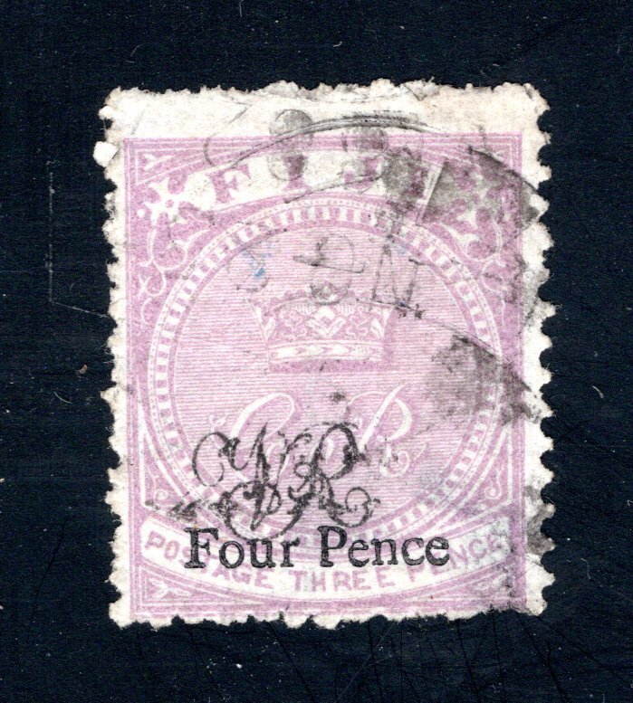 Fiji SC #38,  F/VF, Used, Thin, CV $27.50  ..... 1980007
