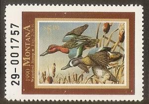 US-State-Montana 38 MNH 1990 $5 Waterfowl Hunting Stamp