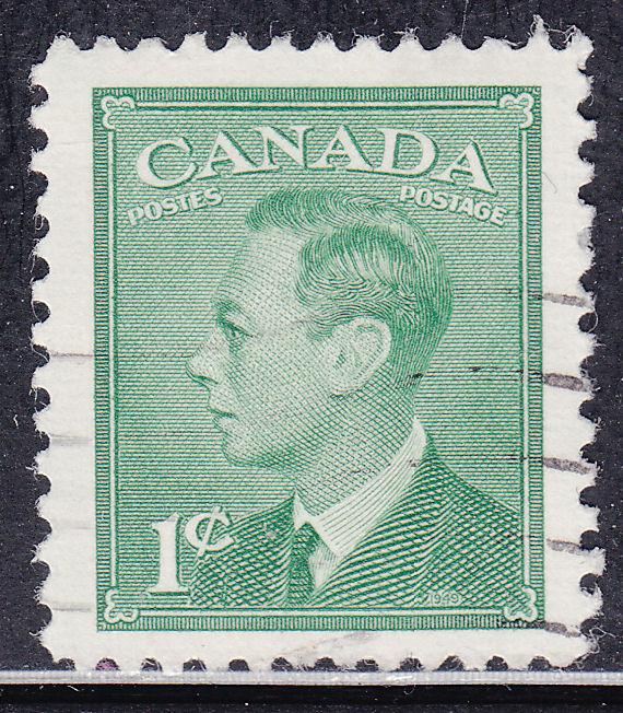 Canada 284 King George VI with Postes-Postage 1949