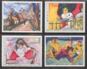 Monaco Scott 1242-45 MNHOG - 1980 Art from 1905 Paris Fall Salon - SCV $15.75