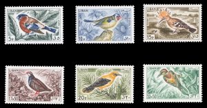 Lebanon #434-439 Cat$62.75, 1965 Birds, complete set, never hinged