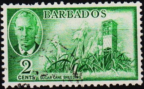 Barbados. 1950 2c S.G.272 Fine Used