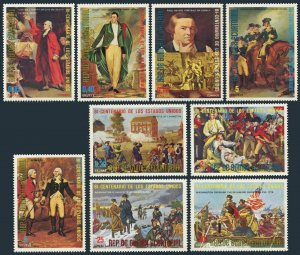 Eq Guinea Mi 559-567,Bl.166-167,MNH. USA-200,1976.Battles,Leaders.