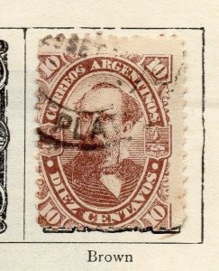 Argentina 1888 Early Issue Fine Used 10c. NW-179123