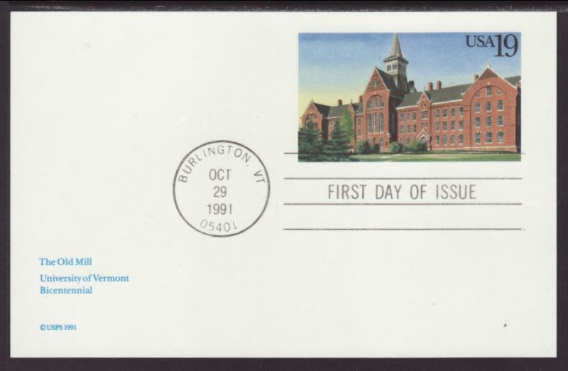 US UX159 The Old Mill U/A FDC VF