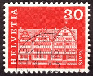 1968, Switzerland 30c, Used, Sc 444