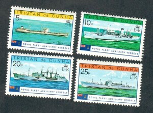 Tristan da Cunha #247 - 250 set of MNH singles