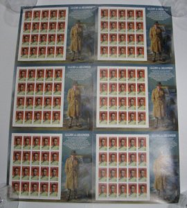 US Stamp #3152 1997 Humphrey Bogart Press Sheet 6 Panes / 20 MNH Uncut