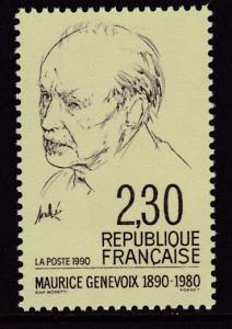 France 1990 2.30fr Maurice Genevoix Novelist   VF/NH