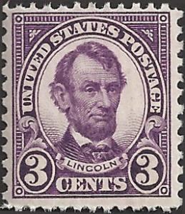 # 635 MNH- SCV-1.20 - Violet Abraham Lincoln
