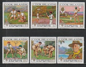 1969 Cook Islands - Sc 248-53 - MH VF - 6 single - Scouting