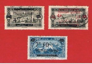 Lebanon #104(R&B)-105  VF used  Surcharges   Free S/H