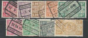 Belgium  #Q162+, Used, 9 Different**-