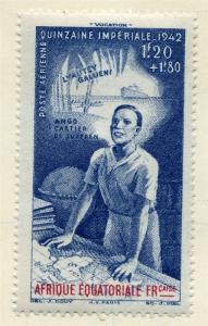 FRENCH COLONIES EQ.AFRIQUE 1942 Vocation issue Mint higed 1.20Fr.