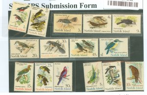 Norfolk Island #126-140 Unused Single (Complete Set)