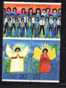 Nauru Sc 146-9 1976 Christmas stamp set mint NH