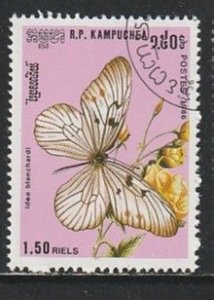 1986 Cambodia - Sc 695 - used VF - 1 single - Butterflies