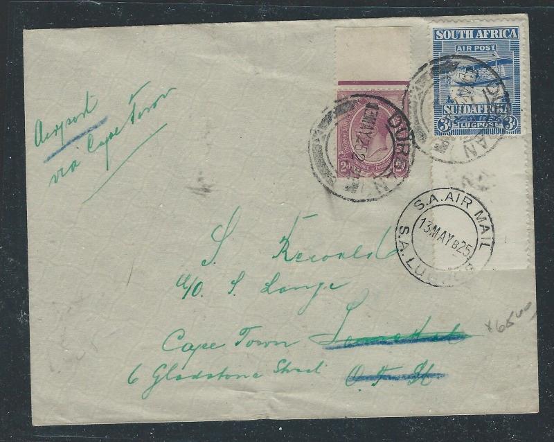 SOUTH AFRICA  (PP0312B) 1925 A/M 3D+KGV 2D A/M COVER